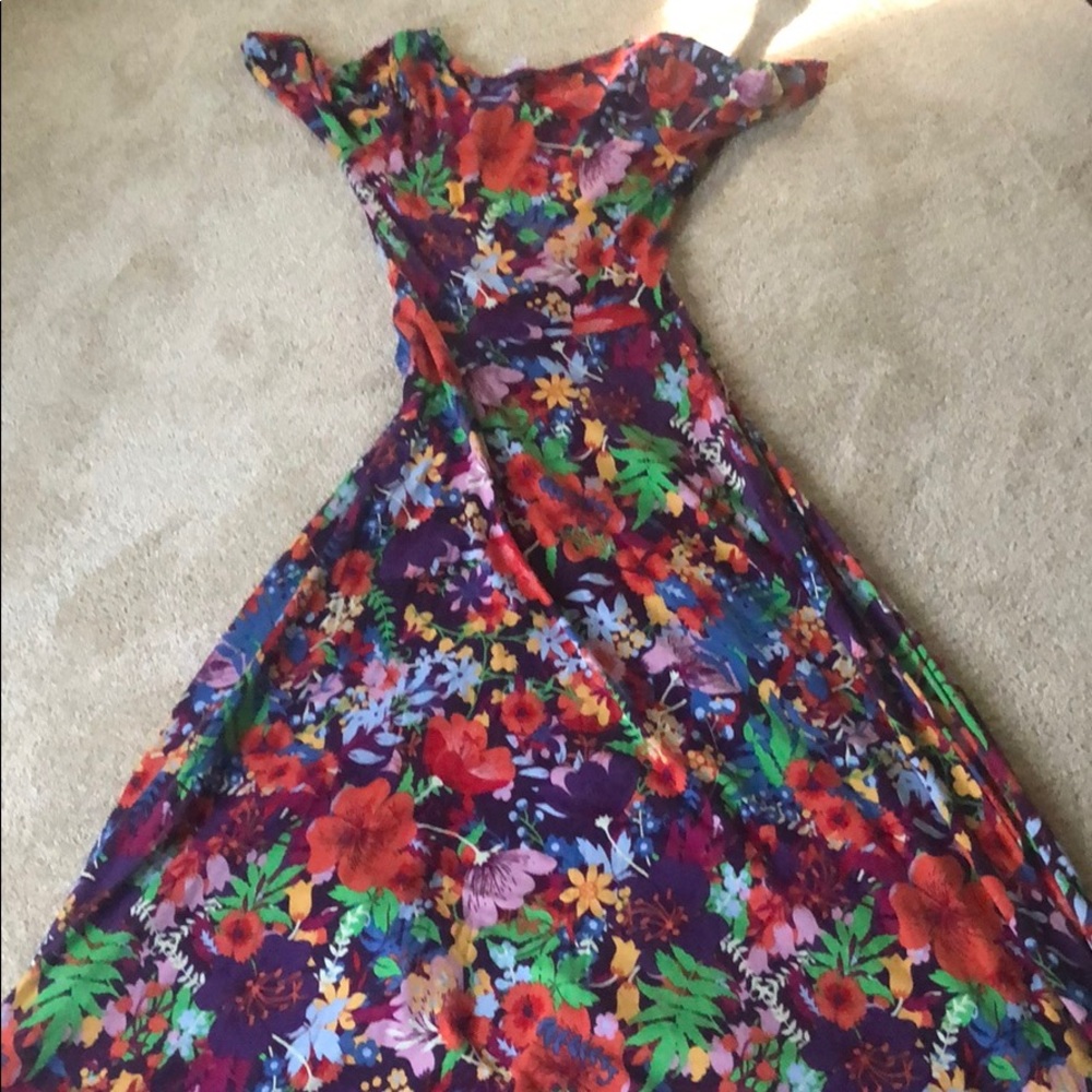LuLaRoe Ana size small flower print long dress